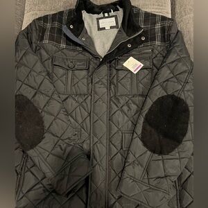 🆕 Cole Haan Men's Signature Mixed Media Quilted Jacket